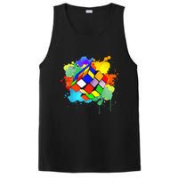 Cool Rubik Rubix Rubics Player Cube Watercolor Lovers PosiCharge Competitor Tank