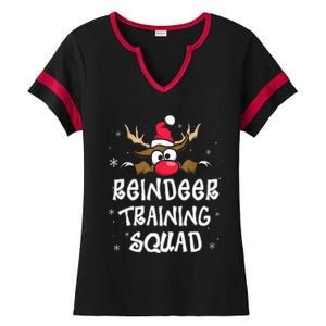 Christmas Running Reindeer Runner Training Squad Team Gifts  Ladies Halftime Notch Neck Tee