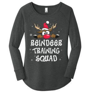 Christmas Running Reindeer Runner Training Squad Team Gifts  Women's Perfect Tri Tunic Long Sleeve Shirt