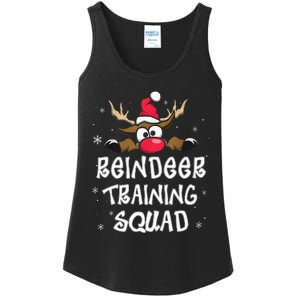 Christmas Running Reindeer Runner Training Squad Team Gifts  Ladies Essential Tank