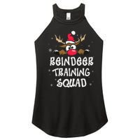 Christmas Running Reindeer Runner Training Squad Team Gifts  Women's Perfect Tri Rocker Tank