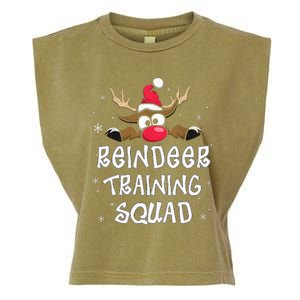 Christmas Running Reindeer Runner Training Squad Team Gifts  Garment-Dyed Women's Muscle Tee