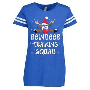 Christmas Running Reindeer Runner Training Squad Team Gifts  Enza Ladies Jersey Football T-Shirt