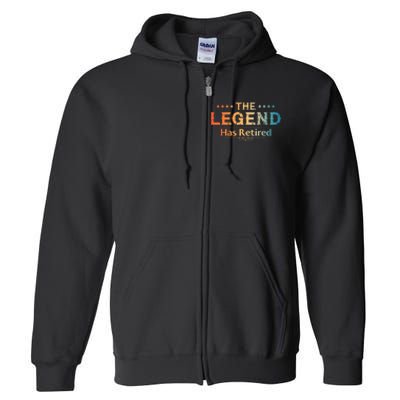 Cute Retired Retiring Retiree Retirement Full Zip Hoodie