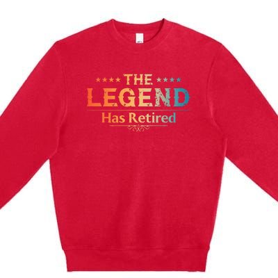 Cute Retired Retiring Retiree Retirement Premium Crewneck Sweatshirt