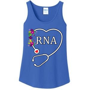 Cute Rna Restorative Nurse Assistant Aide Floral Stethoscope Gift Ladies Essential Tank