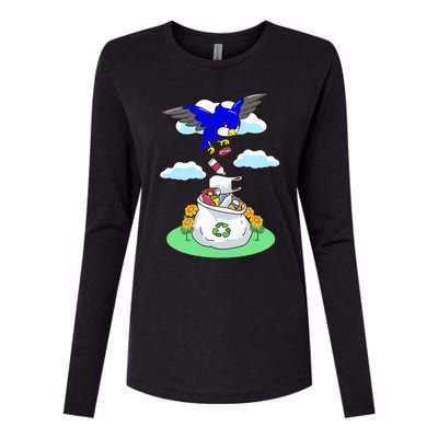 Cute Recycling Reduce Reuse Recycle Pollution Earth Day Cute Gift Womens Cotton Relaxed Long Sleeve T-Shirt