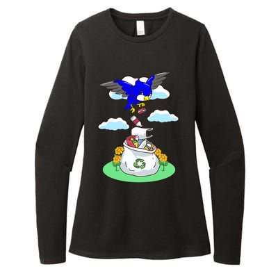 Cute Recycling Reduce Reuse Recycle Pollution Earth Day Cute Gift Womens CVC Long Sleeve Shirt