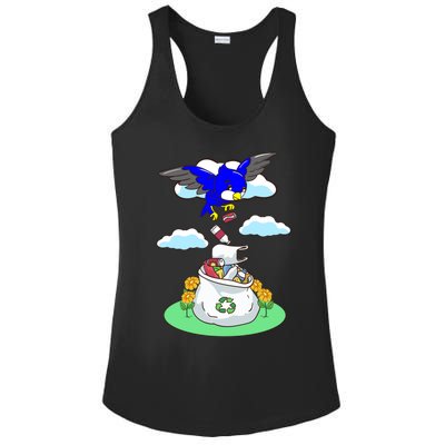 Cute Recycling Reduce Reuse Recycle Pollution Earth Day Cute Gift Ladies PosiCharge Competitor Racerback Tank