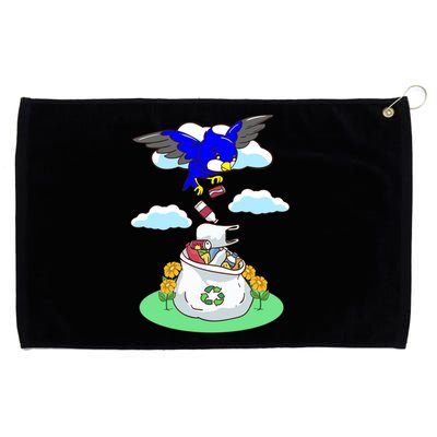 Cute Recycling Reduce Reuse Recycle Pollution Earth Day Cute Gift Grommeted Golf Towel