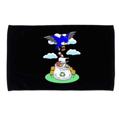 Cute Recycling Reduce Reuse Recycle Pollution Earth Day Cute Gift Microfiber Hand Towel