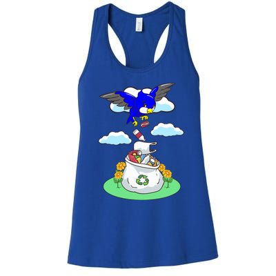 Cute Recycling Reduce Reuse Recycle Pollution Earth Day Cute Gift Women's Racerback Tank