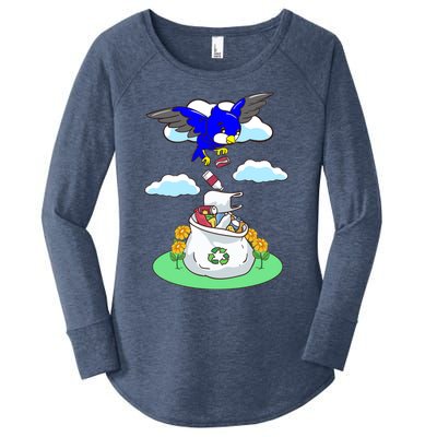 Cute Recycling Reduce Reuse Recycle Pollution Earth Day Cute Gift Women's Perfect Tri Tunic Long Sleeve Shirt