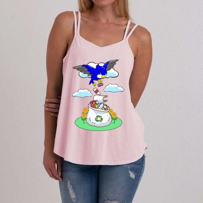 Cute Recycling Reduce Reuse Recycle Pollution Earth Day Cute Gift Women's Strappy Tank