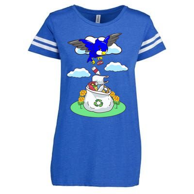 Cute Recycling Reduce Reuse Recycle Pollution Earth Day Cute Gift Enza Ladies Jersey Football T-Shirt