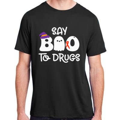 Cute Red Ribbon Week Say BOO To Drugs Say Yes To Halloween Adult ChromaSoft Performance T-Shirt