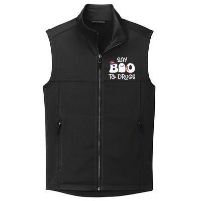 Cute Red Ribbon Week Say BOO To Drugs Say Yes To Halloween Collective Smooth Fleece Vest