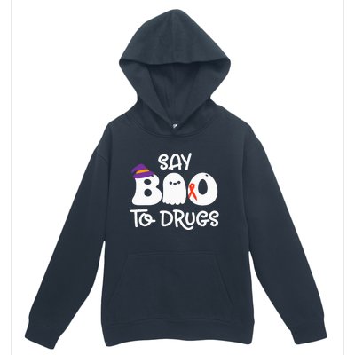 Cute Red Ribbon Week Say BOO To Drugs Say Yes To Halloween Urban Pullover Hoodie