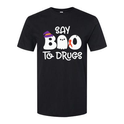 Cute Red Ribbon Week Say BOO To Drugs Say Yes To Halloween Softstyle CVC T-Shirt