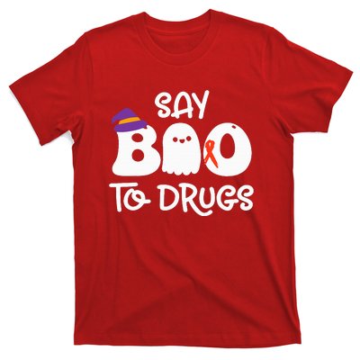 Cute Red Ribbon Week Say BOO To Drugs Say Yes To Halloween T-Shirt