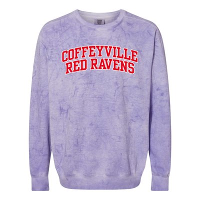 Coffeyville Red R.Avens Community College Colorblast Crewneck Sweatshirt