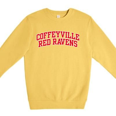 Coffeyville Red R.Avens Community College Premium Crewneck Sweatshirt