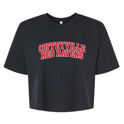 Coffeyville Red R.Avens Community College Bella+Canvas Jersey Crop Tee