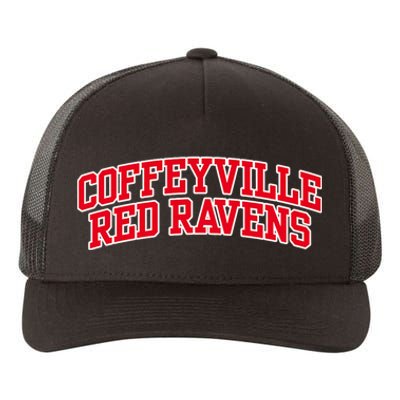 Coffeyville Red R.Avens Community College Yupoong Adult 5-Panel Trucker Hat