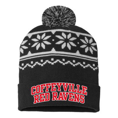 Coffeyville Red R.Avens Community College USA-Made Snowflake Beanie