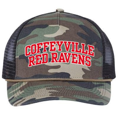 Coffeyville Red R.Avens Community College Retro Rope Trucker Hat Cap