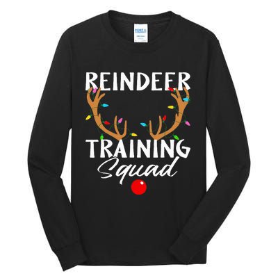 Christmas Running Reindeer Runner Training Squad Team Gifts  Tall Long Sleeve T-Shirt