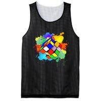 Cool Rubik Rubix Rubics Player Cube Watercolor Lovers Mesh Reversible Basketball Jersey Tank