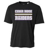 Cedar Ridge Raiders Horizontal Stripes Cooling Performance Crew T-Shirt