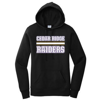 Cedar Ridge Raiders Horizontal Stripes Women's Pullover Hoodie