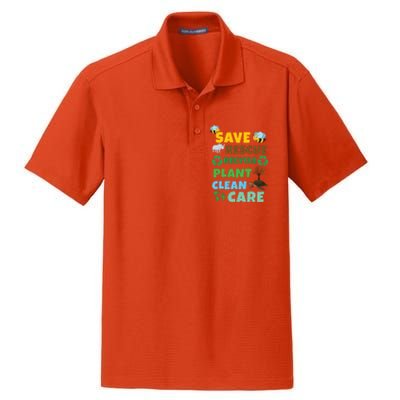 Care Rescue Recycle Plant Clean Save Planet Hour Day Earth Gift Dry Zone Grid Polo