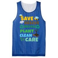 Care Rescue Recycle Plant Clean Save Planet Hour Day Earth Gift Mesh Reversible Basketball Jersey Tank