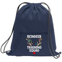 Christmas Running Reindeer Training Squad Matching 5k Sweatshirt Cinch Pack Bag