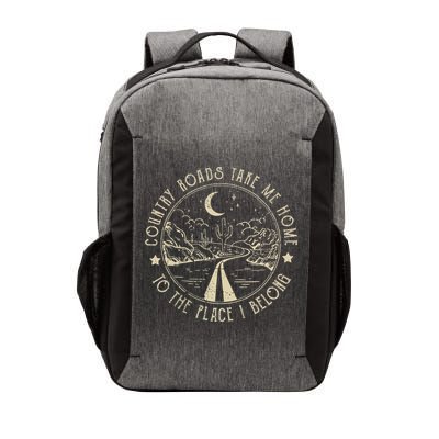Country Roads Retro Design Take Me Home Quotes Outfits Music Vector Backpack