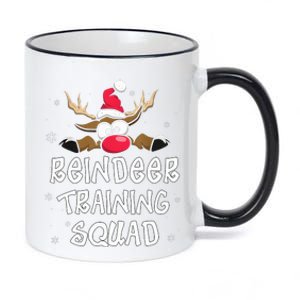 Christmas Running Reindeer Training Squad Team Gifts  11oz Black Color Changing Mug