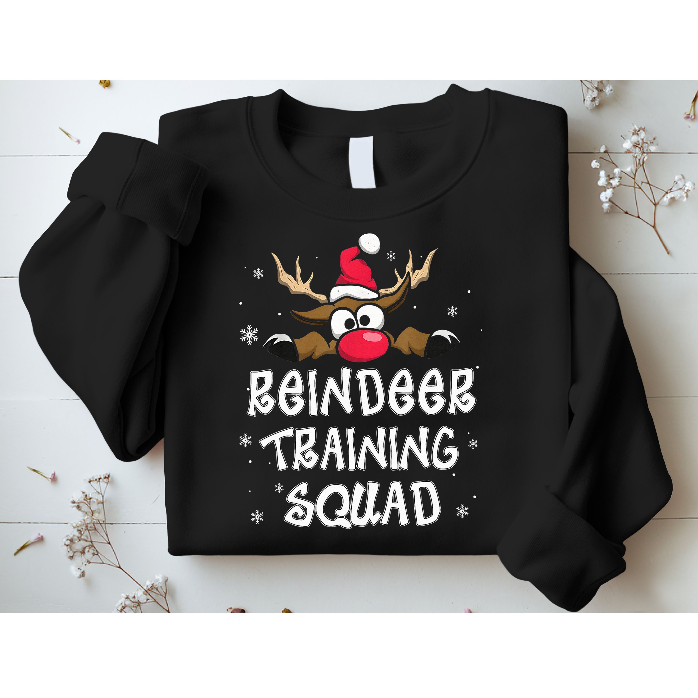 Christmas Running Reindeer Training Squad Team Gifts  Sweatshirt