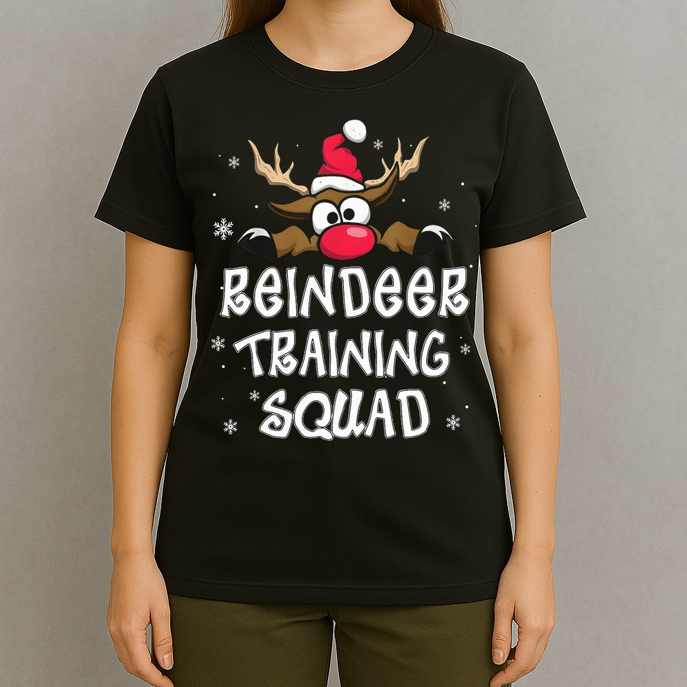 Christmas Running Reindeer Training Squad Team Gifts  T-Shirt