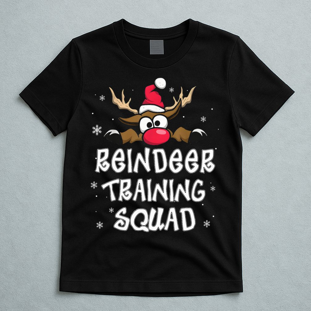 Christmas Running Reindeer Training Squad Team Gifts  T-Shirt
