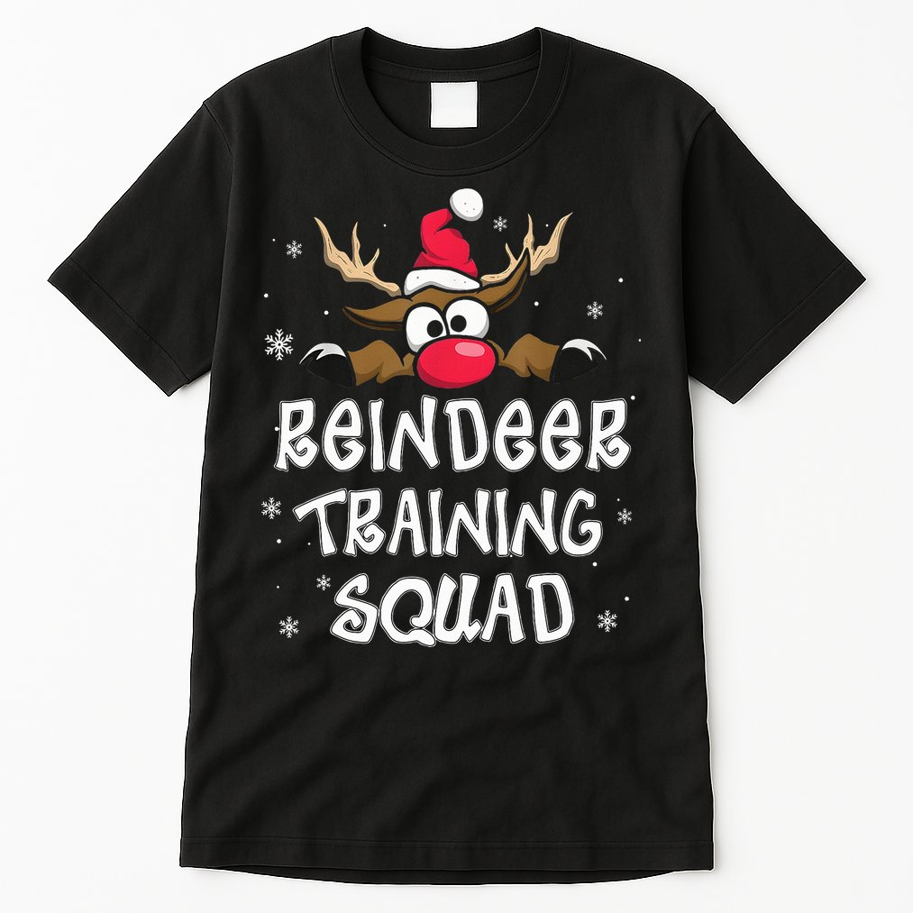 Christmas Running Reindeer Training Squad Team Gifts  Tall T-Shirt