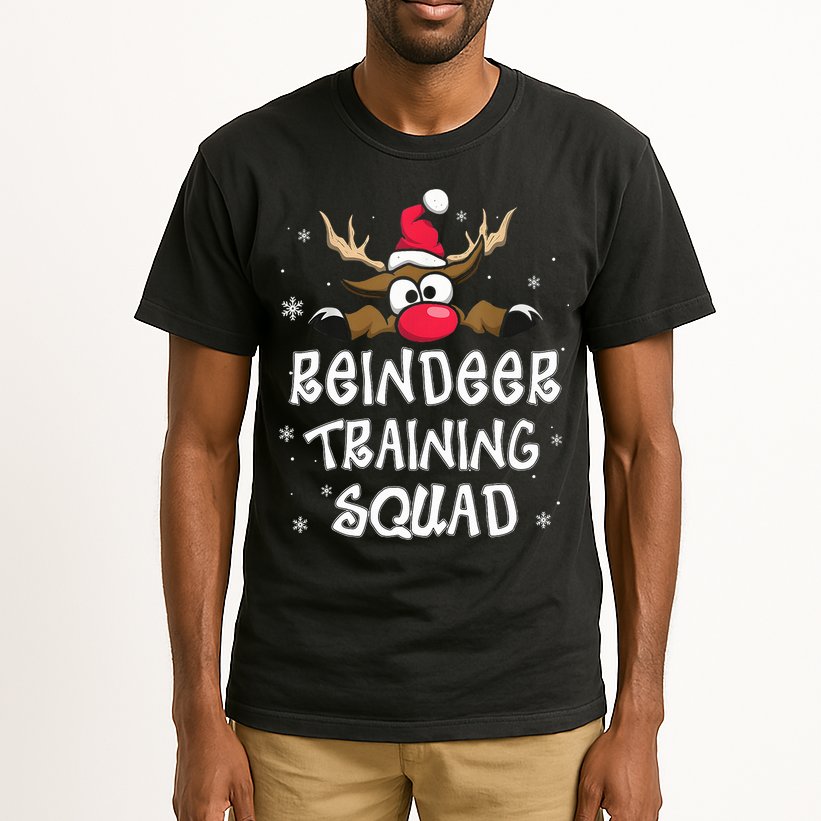 Christmas Running Reindeer Training Squad Team Gifts  Tall T-Shirt