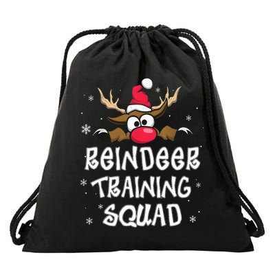 Christmas Running Reindeer Training Squad Team Gifts  Drawstring Bag