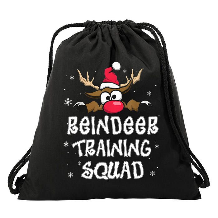 Christmas Running Reindeer Training Squad Team Gifts  Drawstring Bag