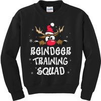 Christmas Running Reindeer Training Squad Team Gifts  Kids Sweatshirt