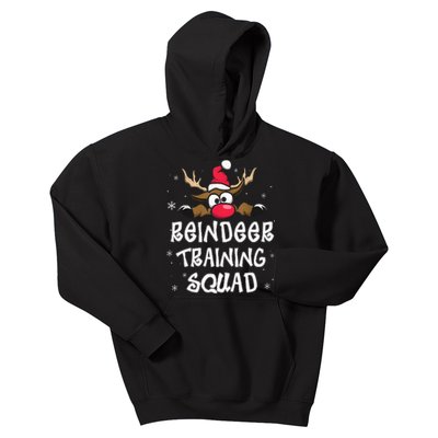 Christmas Running Reindeer Training Squad Team Gifts  Kids Hoodie