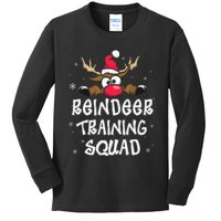 Christmas Running Reindeer Training Squad Team Gifts  Kids Long Sleeve Shirt