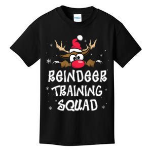 Christmas Running Reindeer Training Squad Team Gifts  Kids T-Shirt